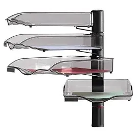 Novus Briefablage-Schwenkflügler CopySwinger anthrazit, 4 Fächer