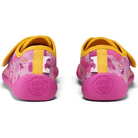 Affenzahn Hausschuh Baumwolle Movy Vogel für Kinder, rosa 23 EU