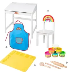 roba x Play-Doh Schulpult mit Zubehör zum Kneten