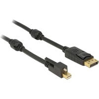 DeLock 83721 DisplayPort-Kabel 1 m Mini DisplayPort Schwarz