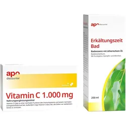 Schnupfen Sparset - Vitamin C + Erkältungszeit Bad