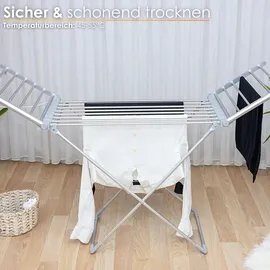 Zilan Wäscheständer elektrisch beheizbar IPx1 max. 15 kg 12 Meter