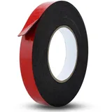 Intirilife Doppelklebeband 6 mm x 30 m Schwarz