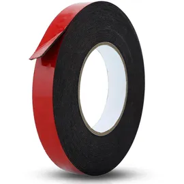 Intirilife Doppelklebeband 6 mm x 30 m Schwarz