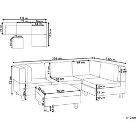 Beliani Beliani, Sofa, Unstad