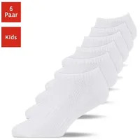 SNOCKS Kinder Sneaker Socken | Weiß | 23 -