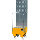 Bauer Südlohn Auffangwanne Stahl 60 l orange fahrbar