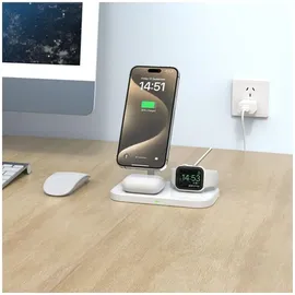 TECH-PROTECT Tech-protect wireless Charger 3in1 Magnetic MagSafe, white