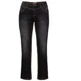sheego Gerade Jeans in black denim | Gr.: 58