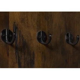 Massivmoebel24 Wandgarderobe Mango 59 x 32 x 145 cm Braun