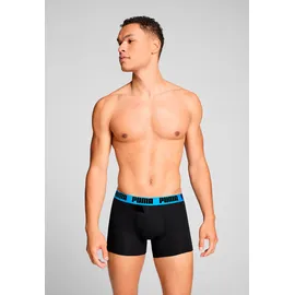 Puma Boxershorts 2er Pack Schwarz / Blau / Orange S