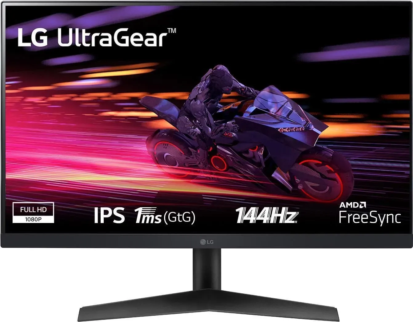 LG Samsung 24GN60R-B Gaming-LED-Monitor (1.920 x 1.080 Pixel (16:9), 1 ms Reaktionszeit, 144 Hz, IPS Panel)