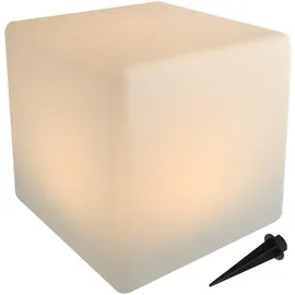 crhclh LED Solar Wurfelleuchte 30 cm Kunststoff IP67
