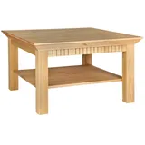 Clever-Moebel Couchtisch Couchtisch im Landhausstil, 76x76 cm, Tiefe: 76cm, Breite: 76cm, Höhe: 45cm beige