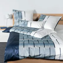 JANINE Carmen S Gestreift Blau 155 x 220 cm + 80 x 80 cm
