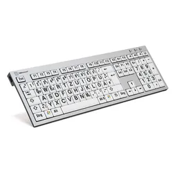 Logickeyboard Largeprint - Tastatur - USB - QWERTZ