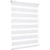 Sekey Doppelrollo Klemmfix ohne Bohren für Fenster, Doppelrollo 95