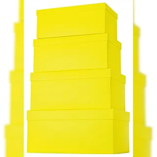 Stewo 52 7855 10 Geschenkkarton - 4 tlg., hoch, gelb