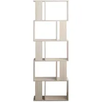 Mobili Rebecca Aktenregal 169 x 60 x 24 cm Gebleichte Tanne