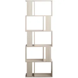 Mobili Rebecca Aktenregal 169 x 60 x 24 cm Gebleichte Tanne