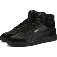 Puma Shuffle Mid Fur Herren Winter Sneaker Schwarz (Puma Black Puma Black Steel Gray),