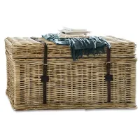 Loberon Truhe Finette, traditionelles Flechtwerk, nostalgischer Look, robust, Aufbewahrung,
