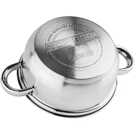 Topfann Edelstahl Topf-Set 8-tlg. Kochtopf + Glasdeckel