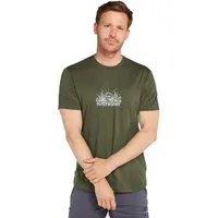 Icebreaker Herren Tech Lite Iii Grown Naturally T-Shirt (Größe XXL, oliv)