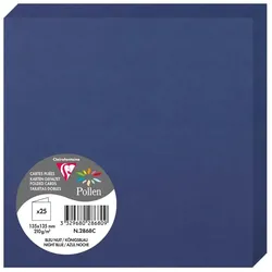 Pollen 250x Doppelkarte Pollen 135x135mm 210g - Mitternachtsblau 2868C
