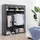 Songmics Aufbewahrungsschrank 140 x 174 x 43 cm Grau