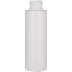Plastic fles 'Pipe', 100 ml, HDPE, wit, monding: GPI 24/410