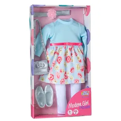 Modern Girl! Outfit Blumenkleid, 45 cm