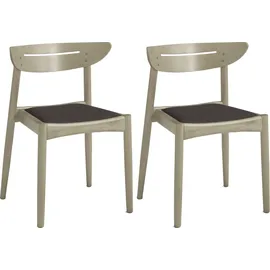 Hammel Furniture Esszimmerstuhl Findahl by Hammel Jacob Stoff braun 2er Set