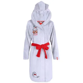 Sarcia.eu Bademantel Grauer Morgenmantel Blume Klopfer DISNEY XS grau