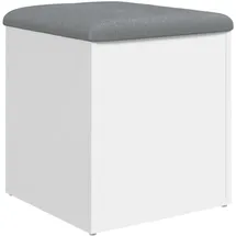 vidaXL Sitzbank Aufbewahrungsbank Weiß 42 x 42 x 45 cm