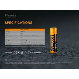 Fenix ARB-L18-3000P 18650 3000 mAh 1 St.