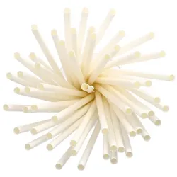 PAPSTAR 6750 Shake-Halme, Papier "pure" Ø 8 mm · 25 cm weiss