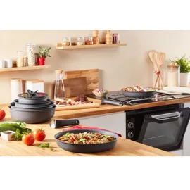 Tefal - Set mit kleinen Töpfen 4 Stk. INGENIO NATURAL FORCE - Schwarz