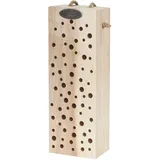 Dehner Natura Premium Insektenhotel Romina, Insektenhaus / Nistkasten für Bienen/Schmetterlinge/Käfer, ca. 10 x 29 x 6 cm, aus Karton aus FSC-zertifiziertem Kiefernholz / Metall, natur