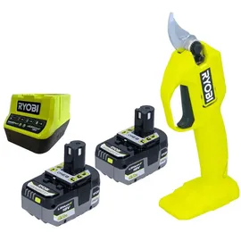 RYOBI RY18SCA Akku Gartenschere 18 V 25 mm + 2x Akku 5,0 Ah + Ladegerät
