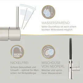 Lenz NALU Einhebelmischer Nickel-Matt
