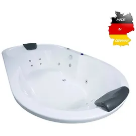Basera Corvo Basic Whirlpoolbadewanne 195 x 100 cm (Komplett-Set)