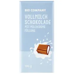 Bio Company Vollmilch Schokolade mit Milchcremefüllung bio
