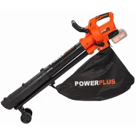 Powerplus Power plus Dual Power Akku-Laubbläser POWDPG75270-40 V Akku-Laubbläser, 3-in-1: Häckseln, Blasen und Saugen, 210 km/h maximale Luftgeschwindigkeit, ohne Batterie und Ladegerät