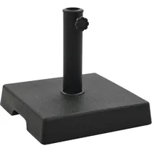 vidaXL Sonnenschirmfuß Quadratisch 8 kg Schwarz Polyharz
