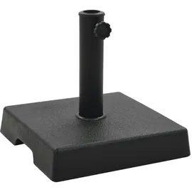 vidaXL Sonnenschirmfuß Quadratisch 8 kg Schwarz Polyharz