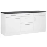 OPTIFIT Unterschrank »Mini«, Breite 180 cm mit Metallgriffen, weiß,
