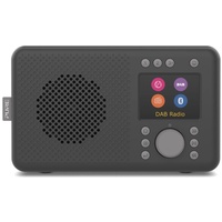 Pure Elan Connect tragbares DAB+ Radio mit Bluetooth 5.0 (DAB/DAB+ & UKW Radio, TFT Farbdisplay, 20 Senderspeicher, Preset-Tasten, 3.5mm Klinkenstecker, Batteriebetrieb möglich, USB) Charcoal Schwarz
