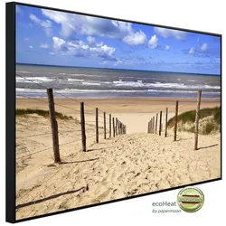 papermoon Infrarotheizung »EcoHeat - Weg zum Sandstrand«, Matt-Effekt - bunt