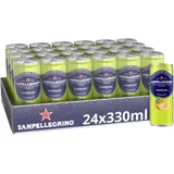 San Pellegrino Pompelmo Grapefruit-Limonade mit 11% Grapefruitsaft (aus Konzentrat) 24er Pack (24 x 330ml) Einweg-Dosen
